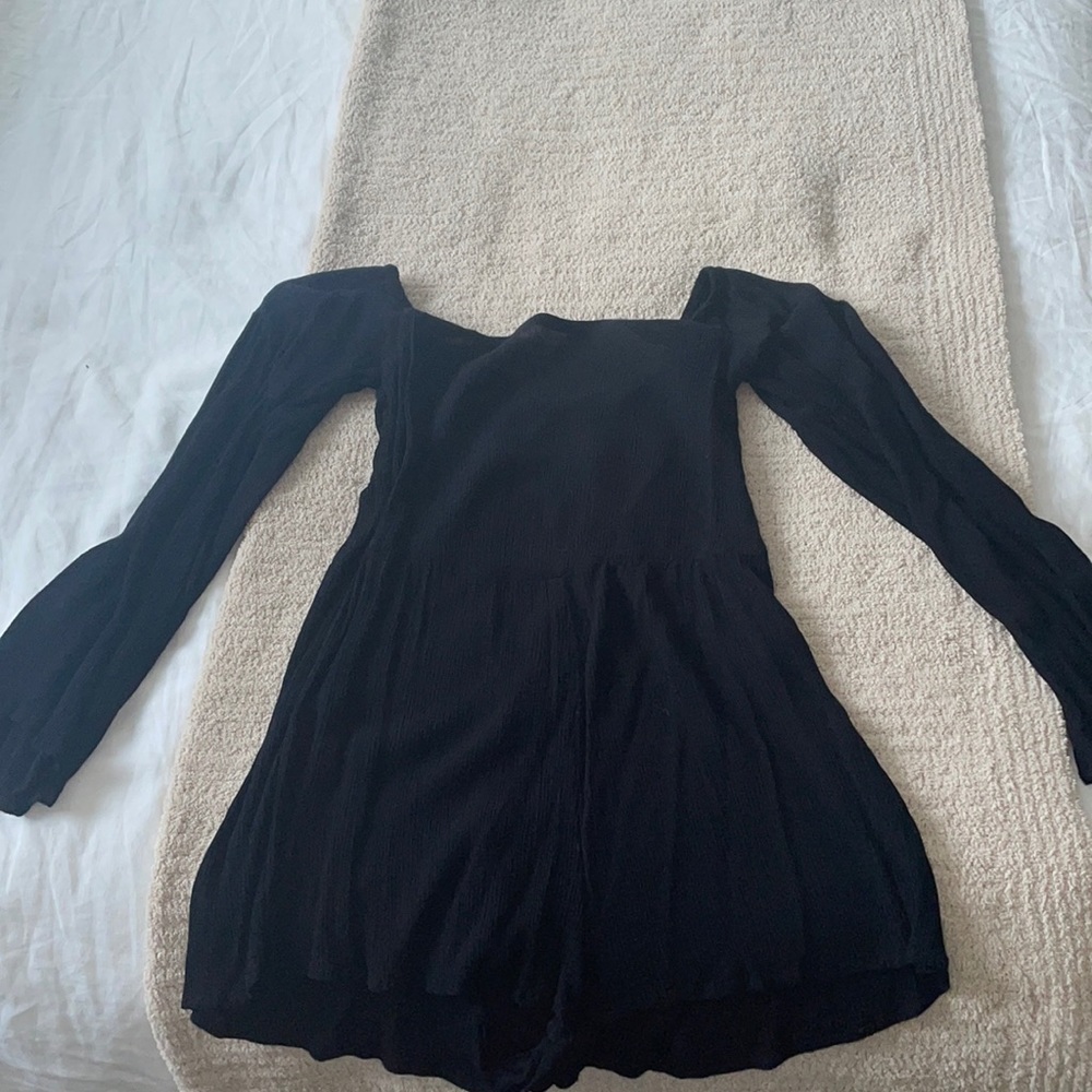 Out From Under Romper, Black XS